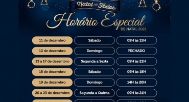 Começa nesta sábado (11) o horário especial de Natal para o comércio em Patos de Minas