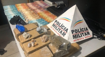 Jovem é preso com aproximadamente 9 quilos de maconha e crack em Patos de Minas