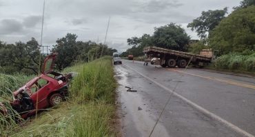 Idoso de 77 anos more em acidente na MG-190 em Monte Carmelo