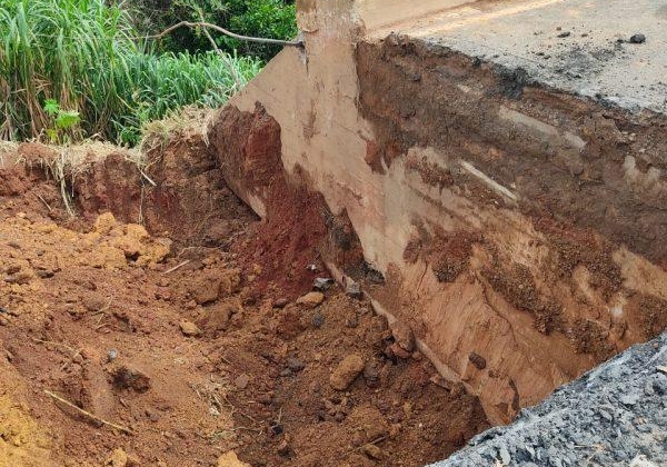 Obra de recuperação da BR-365 na Ponte dos Vieiras teve início neste sábado (19)