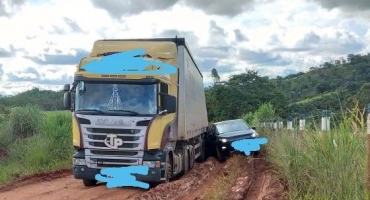 Estrada que liga Lagoa Formosa/Santana de Patos à BR-365 está novamente intransitável 