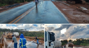 BR-365 na Ponte dos Vieiras será liberada para tráfego de veículos a partir das 08h00 da manhã desta sexta-feira (25)