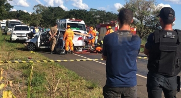 Criança morre em grave acidente na BR-354 próximo à Ponte sobre o Córrego São Bartolomeu