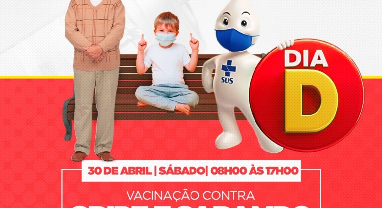 Secretaria de Saúde de Lagoa Formosa realiza neste sábado (30) o Dia D de Vacinação contra sarampo e influenza 