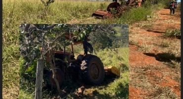 Homem de 40 anos é encontrado morto embaixo de trator próximo ao Distrito de Alagoas em Patos de Minas