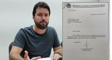 Prefeito de Patos de Minas veta reajuste no salário dos vereadores da cidade   