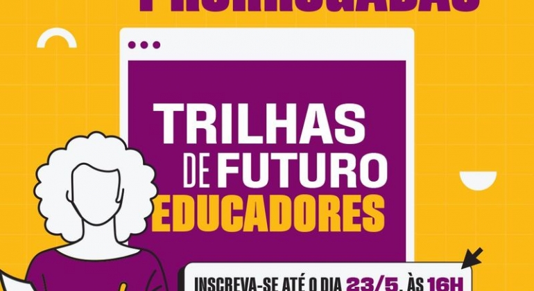 Prorrogado o prazo de inscrições para os cursos de pós-graduação gratuitos pelo Trilhas de Futuro - Educadores