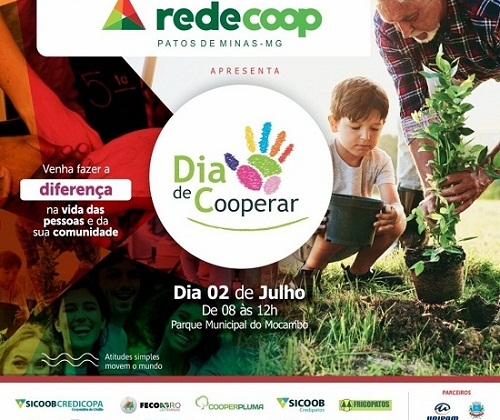 Rede Coop Patos de Minas realiza “Dia de Cooperar” no próximo sábado (02/6)