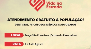 Carmo do Paranaíba recebe o Projeto Vida na Estrada