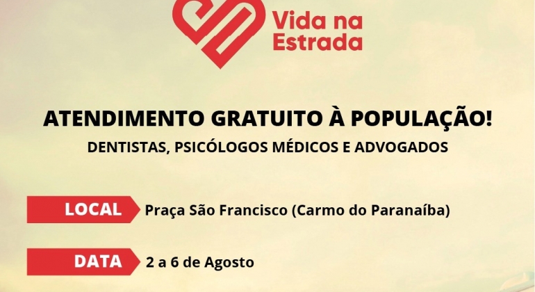 Carmo do Paranaíba recebe o Projeto Vida na Estrada