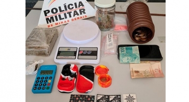 Polícia Militar apreende grande quantidade de drogas em Patos de Minas após ataque de cães