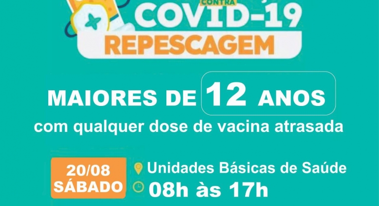 Carmo do Paranaíba: Secretaria de Saúde realiza dia D de repescagem para a COVID-19 