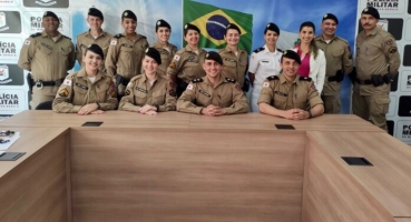 Militares de Carmo do Paranaíba e região participam do II Encontro das Patrulhas de Prevenção à Violência Doméstica (PPVD) em Patos de Minas