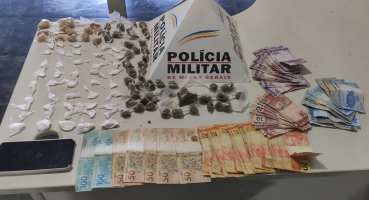 Polícia Militar de São Gotardo prende suspeitos de tráfico e apreende grande quantidade de drogas 