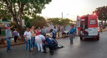 Patos de Minas: criança fica ferida após ser atropelada por motocicleta no Bairro Sorriso