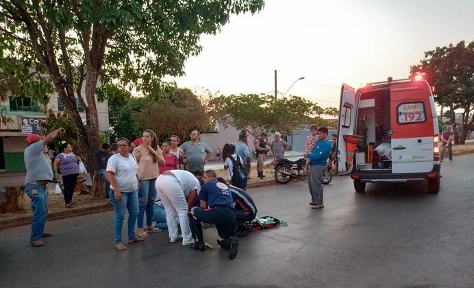 Patos de Minas: criança fica ferida após ser atropelada por motocicleta no Bairro Sorriso