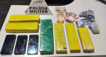 São Gotardo – Polícia Militar prende dois homens por tráfico de drogas