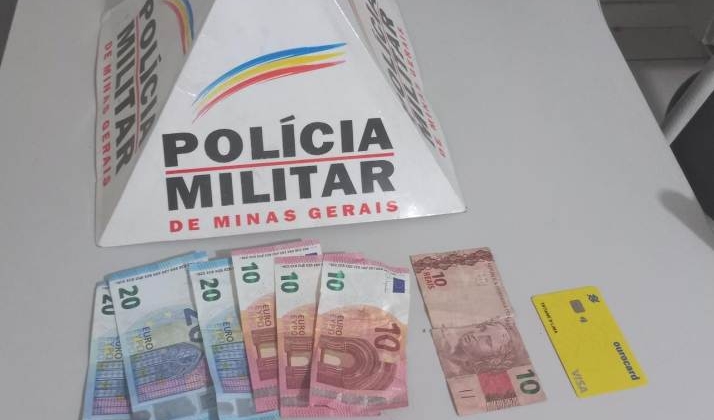 Indivíduo furta cédulas de euro e real e acaba preso com o dinheiro na cueca