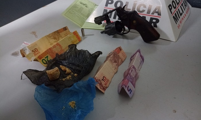 Polícia Militar prende homem com droga, arma e bicicleta furtada em Patos de Minas