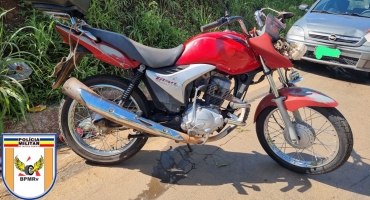 Motociclista causa acidente ao realizar manobra de retorno na MGC-354, em Presidente Olegário