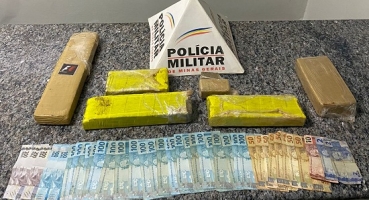 Casal é preso transportando grande quantidade de crack e maconha na cidade de São Gotardo