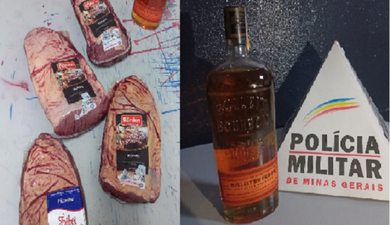 Mulher é presa furtando picanha e whisky em hipermercado na Avenida Marabá, em Patos de Minas