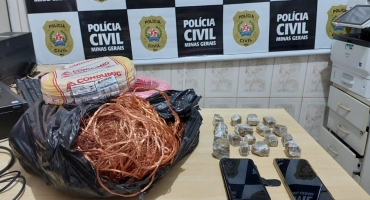 Polícia Civil de Patos de Minas cumpre mandado de busca e apreensão e prende homem por tráfico de drogas e receptação