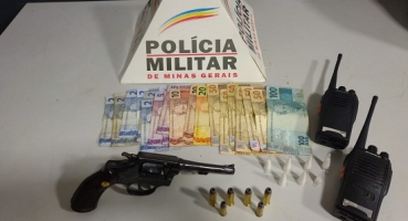 Patos de Minas – Polícia Militar prende autor de tráfico de drogas e posse de arma de fogo