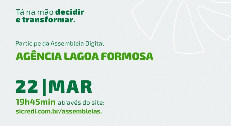 Sicredi Integração Rota das Terras RS/MG promove assembleias digitais em Minas Gerais em 2023
