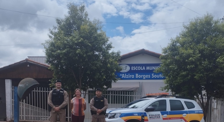 Ronda da Polícia Militar e privada acontece em todas as escolas municipais e creches de Lagoa Formosa a partir desta terça (11/04)