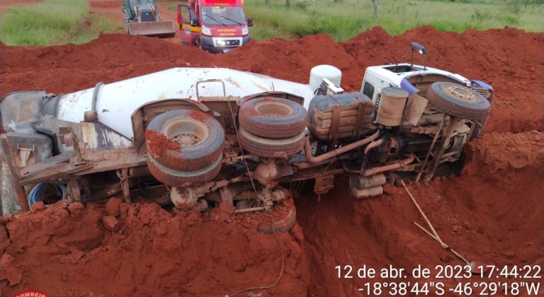 Patos de Minas - Mesmo com esforços do Corpo de Bombeiros trabalhador soterrado em obra não resiste e morre Patos de Minas - Mesmo com esforços do Corpo de Bombeiros trabalhador soterrado em obra não resiste e morre