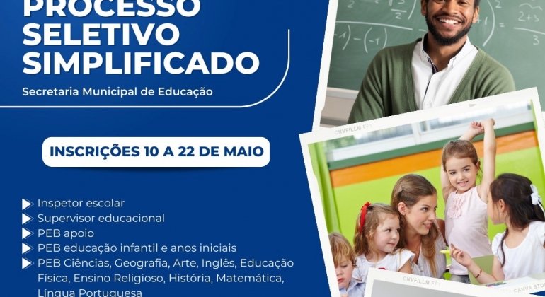 Prefeitura fará processo seletivo para contratação na área da educação 