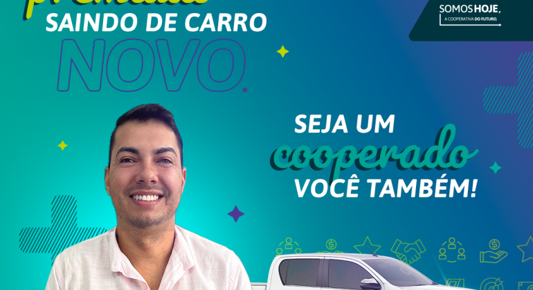   Cooperado do Sicoob Credipatos é premiado com uma Hilux zero quilômetro