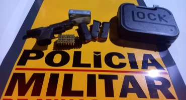 Motorista é abordado na MGC-354 no município de Presidente Olegário com pistola registrada; mas sem autorização de porte 