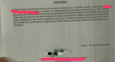 Arapuá – Criança de 11 anos é agredida por adulto; Conselho Tutelar e Polícia Militar são acionados