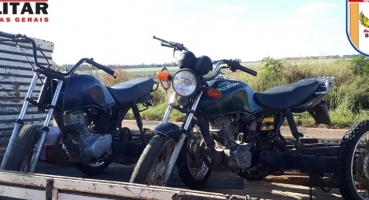 Polícia Militar Rodoviária apreende motocicletas furtadas que estavam sendo usadas para manuseio de café em 