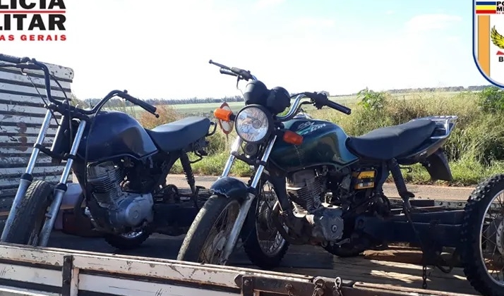 Polícia Militar Rodoviária apreende motocicletas furtadas que estavam sendo usadas para manuseio de café em 