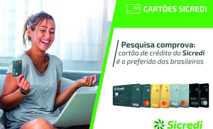 Cartão de crédito do Sicredi é o preferido dos brasileiros