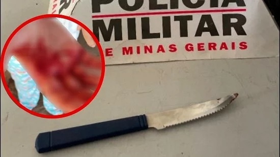 Homem agride irmã com golpe de faca e ameaça a própria mãe em Patos de Minas