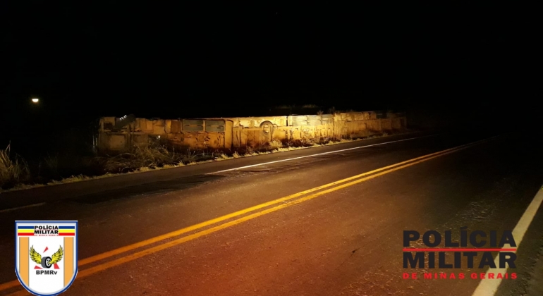 Serra do Salitre – Acidente na MG 187 deixa motorista ferido