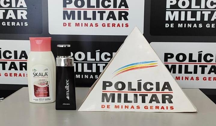 Lagoa Formosa – Homem com mandado de prisão e capturado pela Polícia Militar carregando produtos furtados