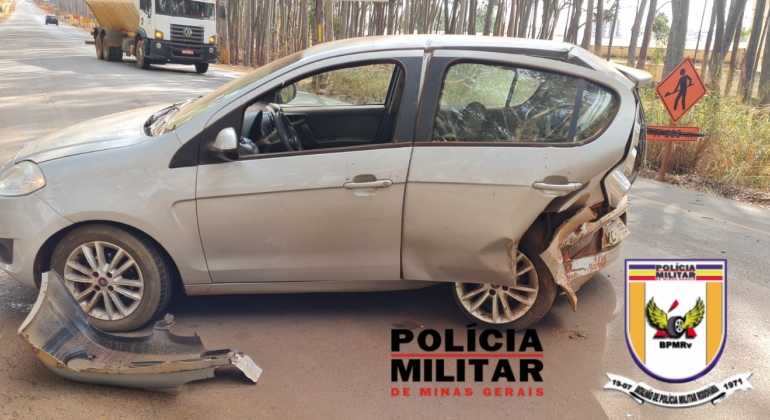  Motorista de 74 anos sofre fraturas na face em grave acidente ocorrido na AMG-1410 em Carmo do Paranaíba 