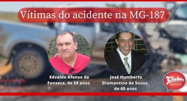 Homens que morreram em acidente entre caminhonete e van na MG-187 são identificados 