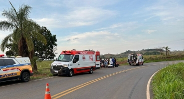 Homem atropelado por motocicleta na LMG-743 em Carmo do Paranaíba morre no hospital 