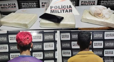 João Pinheiro - Jovens são presos com 3,3 kg de pasta base de cocaína