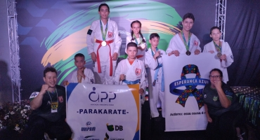 Equipe de Parakarate do UNIPAM conquista duas medalhas de ouro e três de bronze, em Campeonato Brasileiro