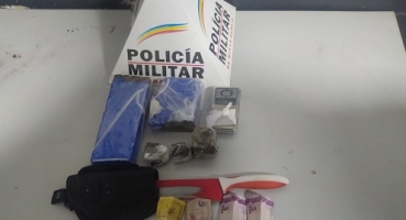 PM de Patos de Minas prende rapaz de 25 anos suspeito de tráfico de drogas