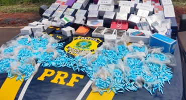 Polícia Rodoviária Federal de Patos de Minas apreende aproximadamente 2 mil pinos com cocaína na BR-365