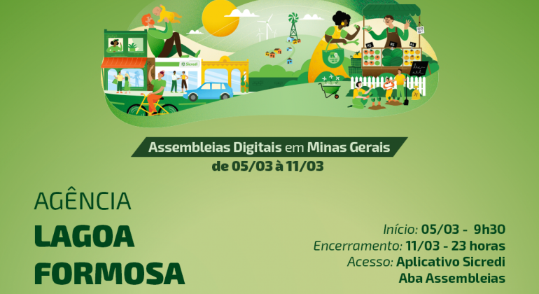 Sicredi Rota das Terras RS/MG promove Assembleias Digitais em Minas Gerais em 2024