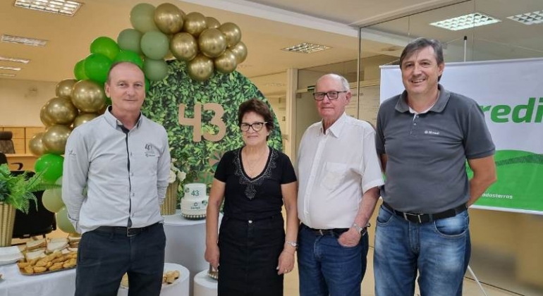 Sicredi Rota das Terras RS/MG comemora 43 anos de fundação
